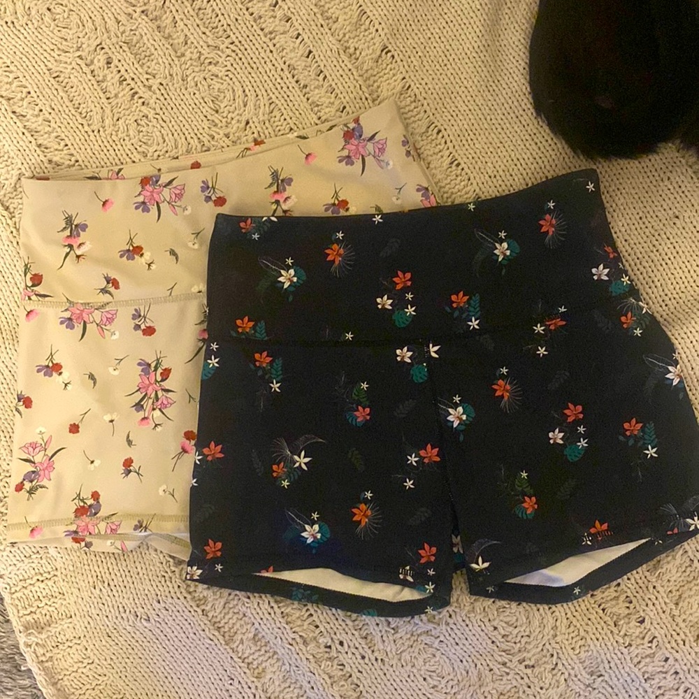Mint Lilac Women's Athletic Shorts Set Large